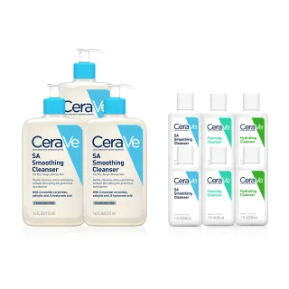 【CeraVe 適樂膚】家庭囤貨組★水楊酸煥膚淨嫩潔膚露 473ml*3 年度限定組_A(改善乾燥粗糙顆粒)