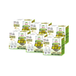 【鱷魚】液體電蚊香補充無香料雙罐裝*6組-共12入(日本原體、有效防治登革熱病媒蚊)