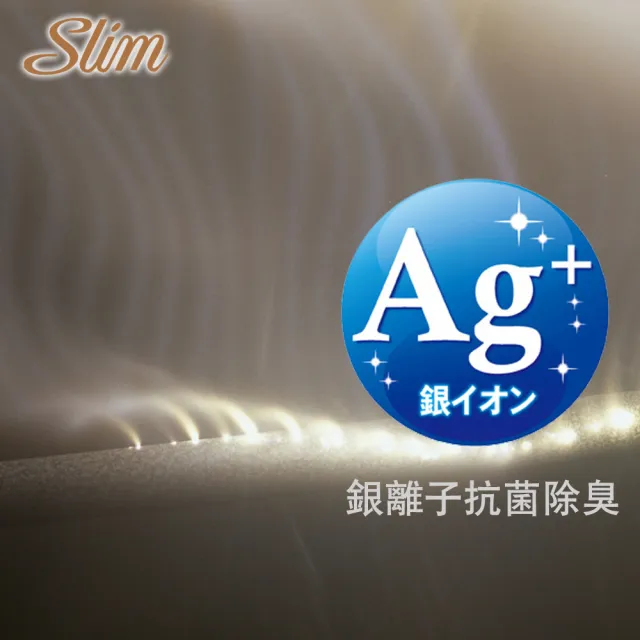 【SLIM】雙人銀離子蠶絲乳膠記憶膠獨立筒床墊5x6.2尺x27cm-加厚抗菌型