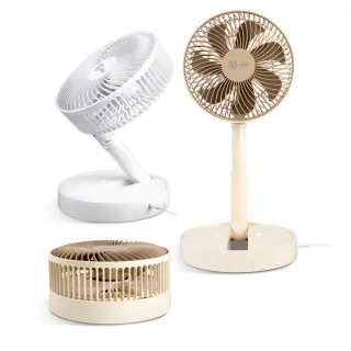 【aibo】8吋 伸縮折疊超靜音大風力USB風扇(可定時)