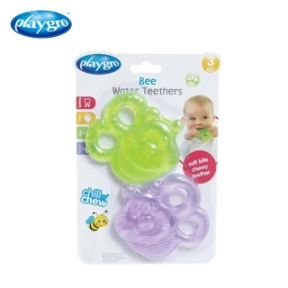 【Playgro 培高】蜜蜂冰涼咬牙器/固齒器(長牙 消暑 夏季)