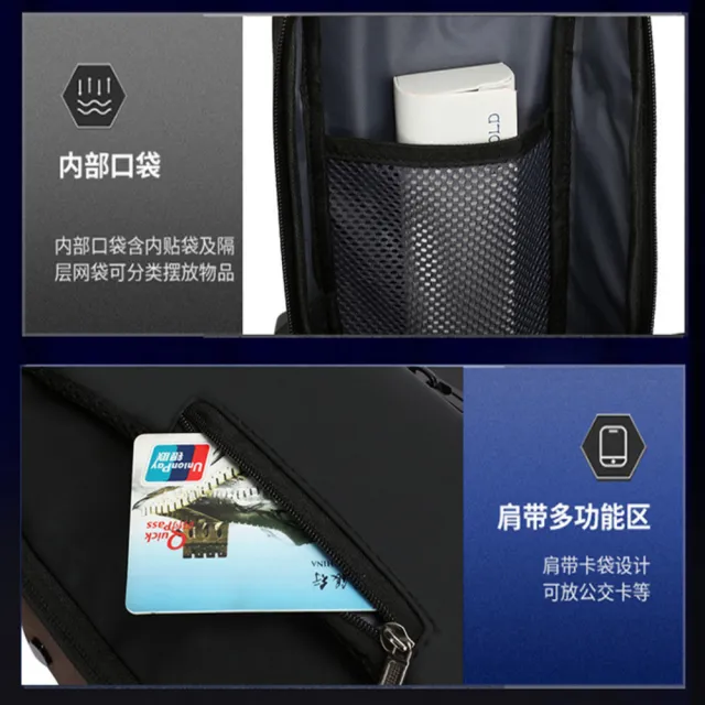 【希賽德】密碼鎖防盜胸包 防水斜背包側背包 斜肩包 單肩包 男 肩背包 斜跨包 胸前包 男包包 斜挎包 腰包