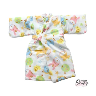 【Oluna 歐露娜】台灣製 舒適寶貝 純棉絨毛 保暖和服 防踢睡袍(超暖款 舖棉 防踢被 和服 寶寶睡袍)