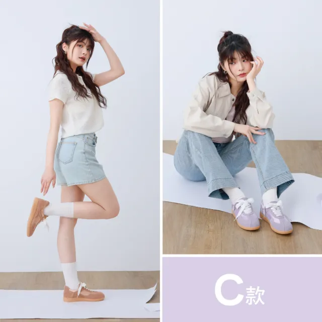 【Robinlo】真皮Q彈感復古法式德訓鞋小白鞋休閒鞋(多款任選)