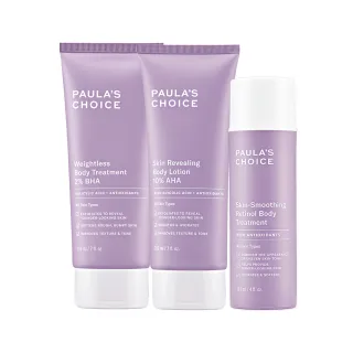 【Paulas Choice 寶拉珍選】2%水楊酸身體乳210ml+10%果酸身體乳210ml+A醇身體乳118ml(美體3冠王)