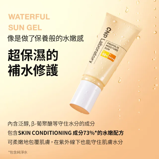 【CNP Laboratory】官方直營  蜂膠能量水潤防曬乳 50ml(SPF 50+ PA++++)