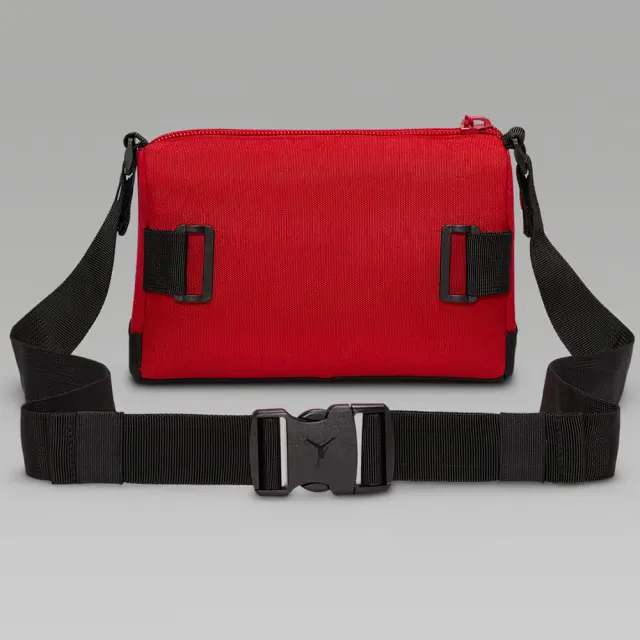 【NIKE 耐吉】Jordan喬丹Crossbody紅色潮流休閒斜跨包百搭時尚側背包經典單肩包收納斜肩包(JD2513031AD001)