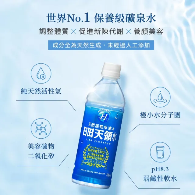 【日田天領水】純天然活性氫礦泉水2000mlx10入/箱