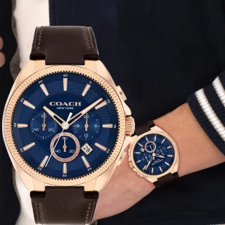 【COACH】Jackson 三眼計時手錶 男錶-42mm 禮物 送禮(CO14602745)