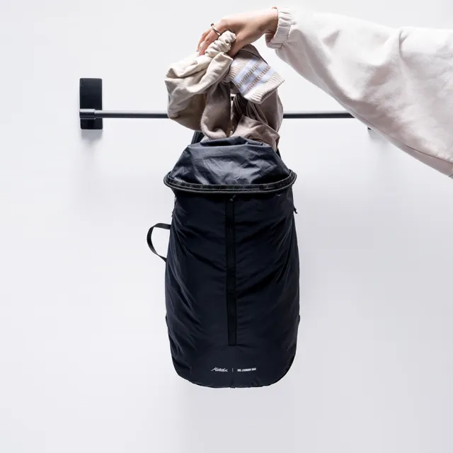 【Matador 鬥牛士】雙11 Packable Laundry Bag 旅行便攜髒衣袋-黑色(旅行/露營/出差/收納/髒衣