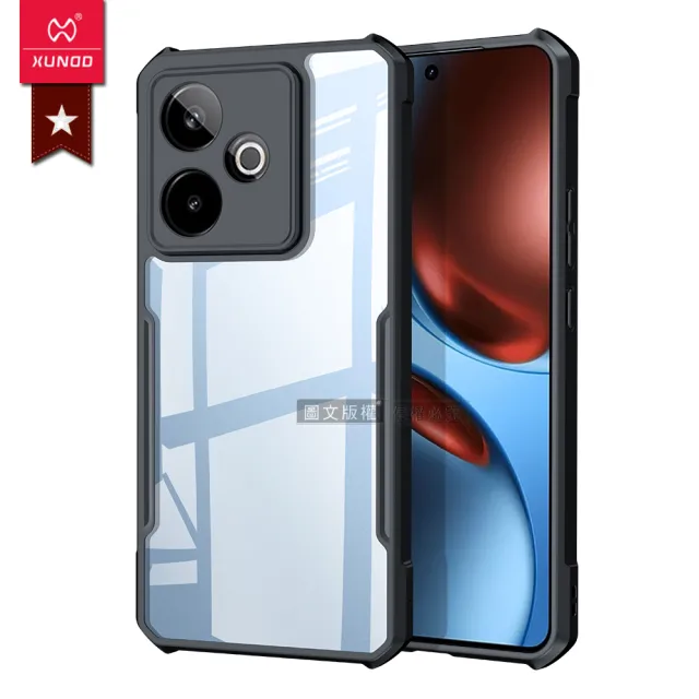 【XUNDD 訊迪】realme GT 7 / 7T 軍事防摔 鏡頭全包覆 清透保護手機殼-夜幕黑