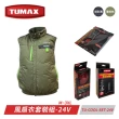 【TUMAX】涼感風扇衣套裝組 24V專用電池組(軍綠、迷彩黑 四種尺寸M-3XL)