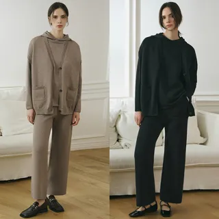 V CUT歐陸名品高磅植蠶暖織三件套(U)