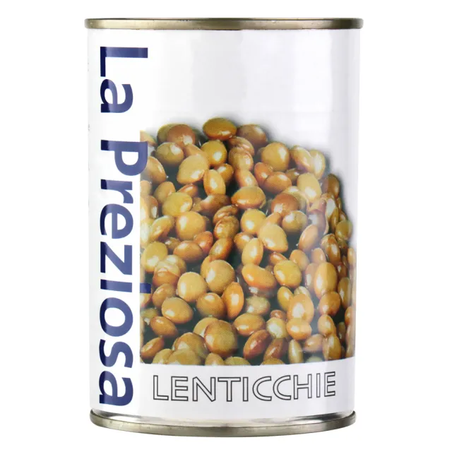 【咖樂迪咖啡農場】La Preziosa 鷹嘴豆/小扁豆罐頭/義大利白腰豆罐頭 任選(400g*2罐)