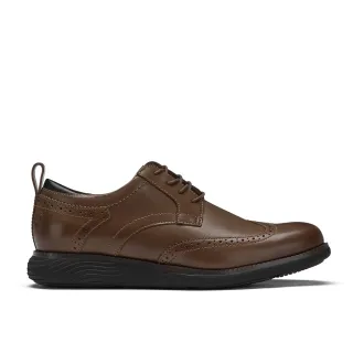 【Clarks】男鞋 Novajoy Brog 雕花設計輕量彈性正裝休閒鞋(CLM78152D)