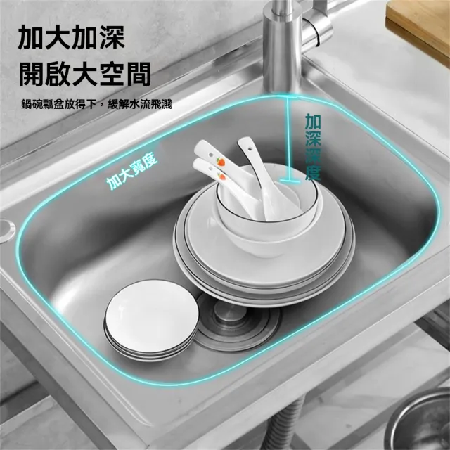 【匠俱】經典不鏽鋼水槽 左右兩用 80cm洗台 洗手台/洗碗槽/洗衣槽/流里台/洗菜盆(2.6尺)