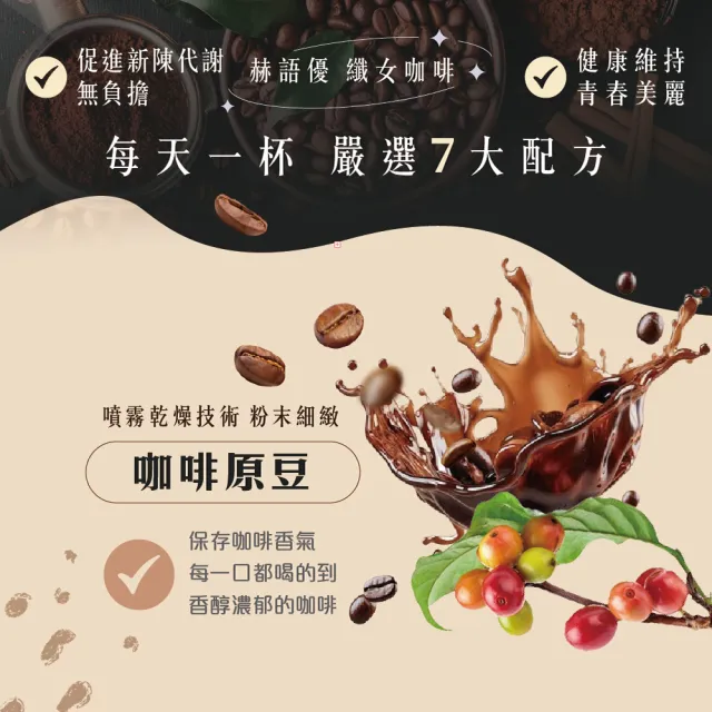 【赫語優】纖女咖啡(5公克/包*20包 好喝順口 促進新陳代謝)