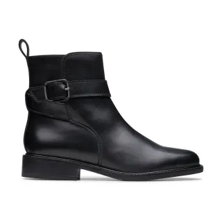 【Clarks】女靴 Renewal Style 方型搭釦拉鍊設計工程靴 女鞋 短靴(CLF78754B)