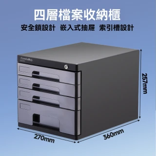 【H樂多家具】文件架 桌面文件架(四層桌面帶安全鎖款/預售9個工作天左右送達)