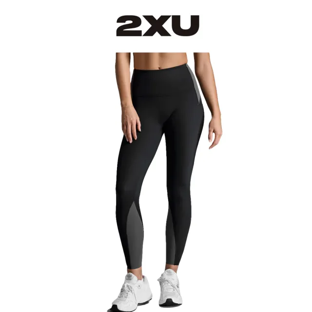 【2XU】女士 全長高腰立體剪裁壓縮褲 運動褲 瑜珈褲 踢拳褲 黑(WA7334b-BLKBLK)