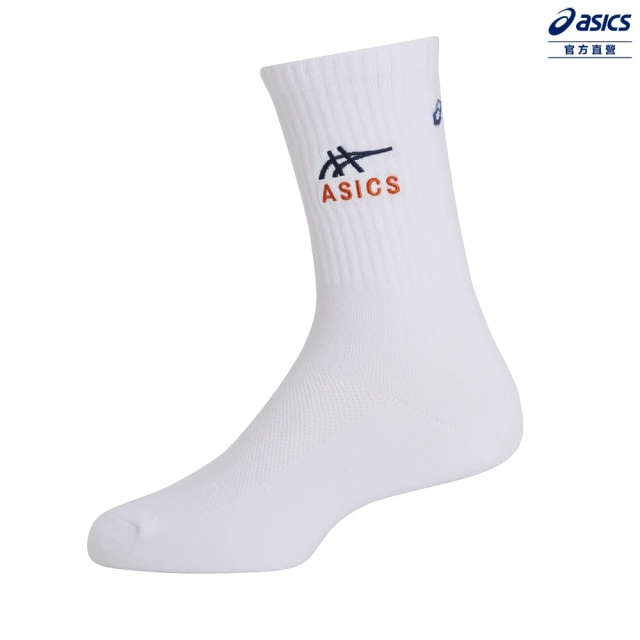 【asics 亞瑟士】中筒襪 男女中性款 訓練配件(3033C243-100)
