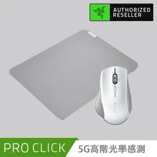 【Razer 雷蛇】滑鼠墊超值組 Pro Click Humanscale 人體工學無線滑鼠+Pro Glide防滑滑鼠墊