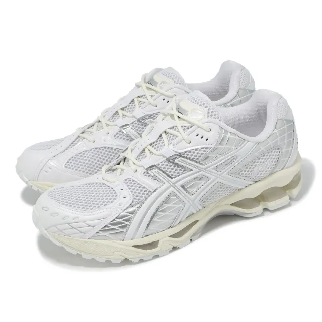 【asics 亞瑟士】休閒鞋 GEL-Nimbus 10.1 男鞋 女鞋 白 銀 緩震 亞瑟士(1203A761100)