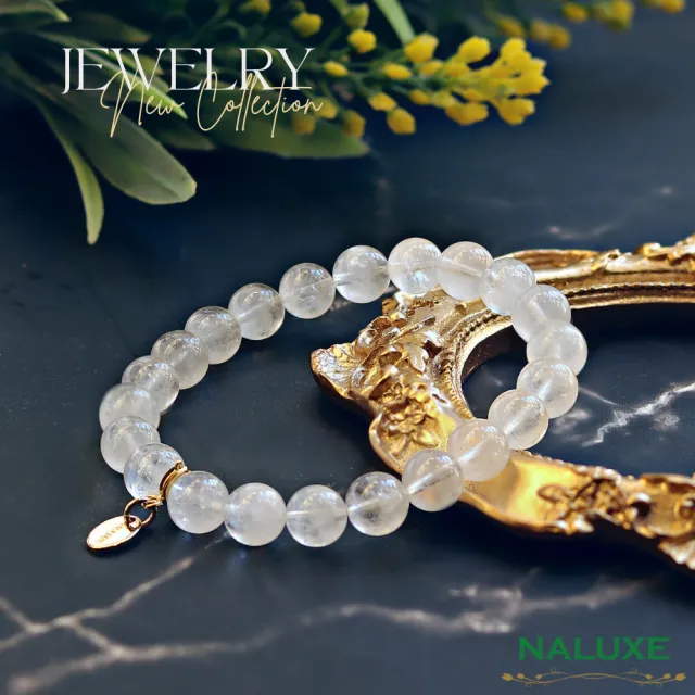 【Naluxe】白水晶 開運手鍊｜靜霧山嵐(淨化磁場｜提升專注｜能量補給｜排除雜念｜加強運勢)