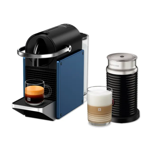 Nespresso】膠囊咖啡機Pixie 奶泡機組合_多色任選(瑞士頂級咖啡