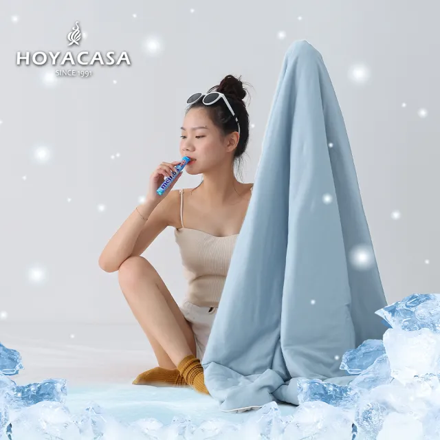【HOYACASA】極凍冰寶涼被/涼感床包枕套組150X200公分-ICE BABY涼感系列(任選均價)