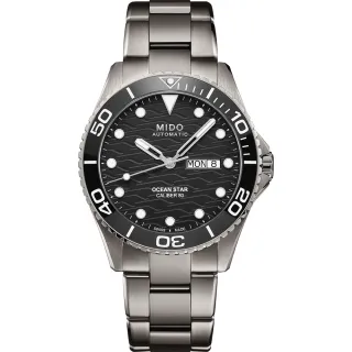 【MIDO 美度】官方授權 Ocean Star 200C 鈦金屬 海洋之星陶瓷圈潛水機械錶 手錶 推薦(M0424304405100)