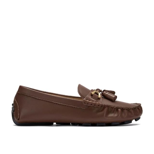 【Clarks】女鞋 Quilto Step 柔軟舒適真皮流蘇莫卡辛鞋 豆豆鞋(CLF80714C)