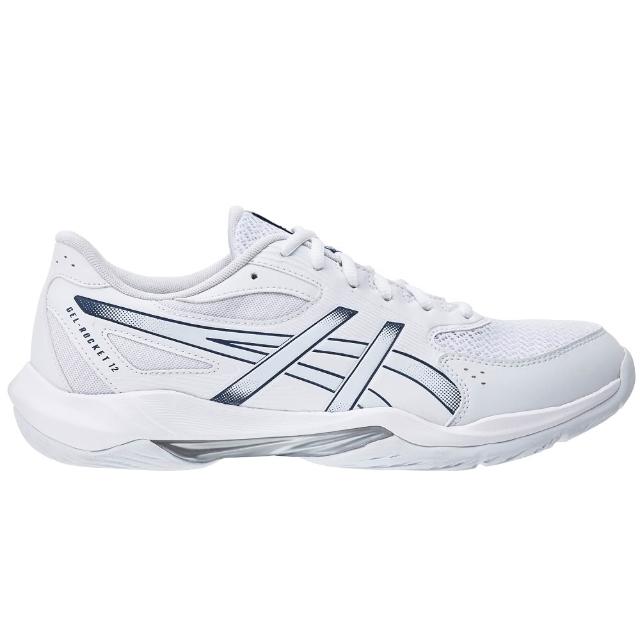【asics 亞瑟士】GEL-ROCKET 12-2E 男女中性款 寬楦 排球鞋 匹克球(1073A087-100)