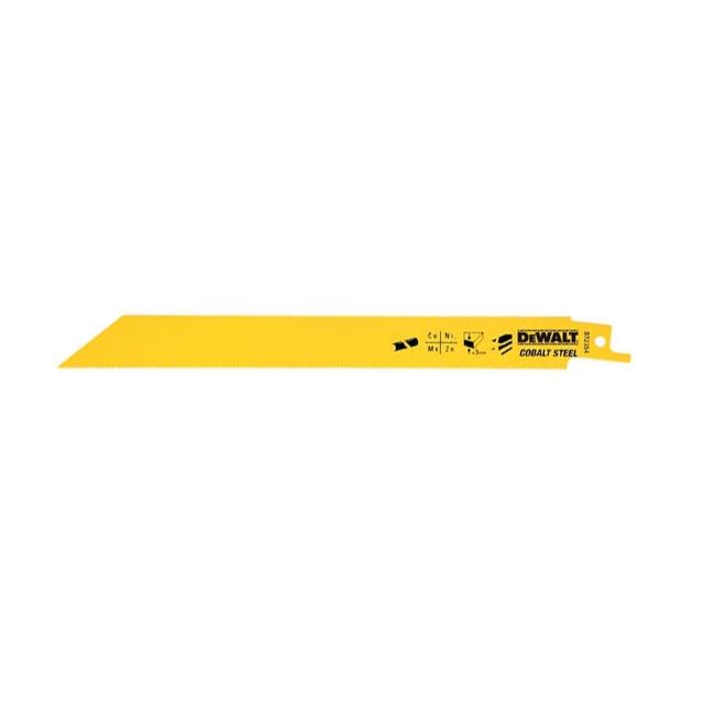 【DEWALT 得偉】雙金屬鐵工用金屬及金屬管材鋼材快速切割軍刀鋸片203mm 5入(DT2354-QZ)