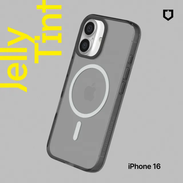 【RHINOSHIELD 犀牛盾】iPhone 16/Plus/Pro/Max JellyTint MagSafe兼容磁吸透明防摔手機殼(相機鍵開孔版)