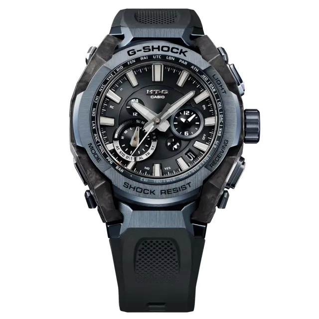 【CASIO 卡西歐】MT-G系列 碳纖維核心 藍牙多功能電波腕錶 錶 週年慶 雙11 (MTG-B4000B-1A2)
