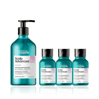【L’OREAL 巴黎萊雅PRO】絲漾博瞬效敏弱修護洗髮精500ml(舒敏/保濕)