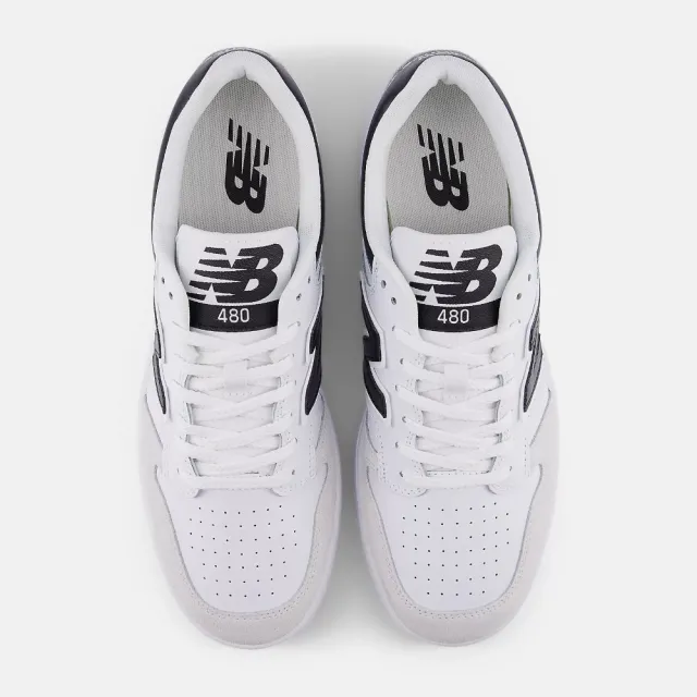 【NEW BALANCE】NB 休閒鞋 男鞋 女鞋 運動鞋 皮革 麂皮 黑白 BB480LIW