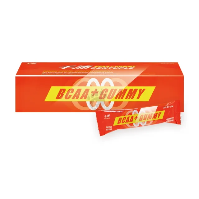 【CENTUPLE  千沛】BCAA+活力軟糖24包/盒(補充運動能量)