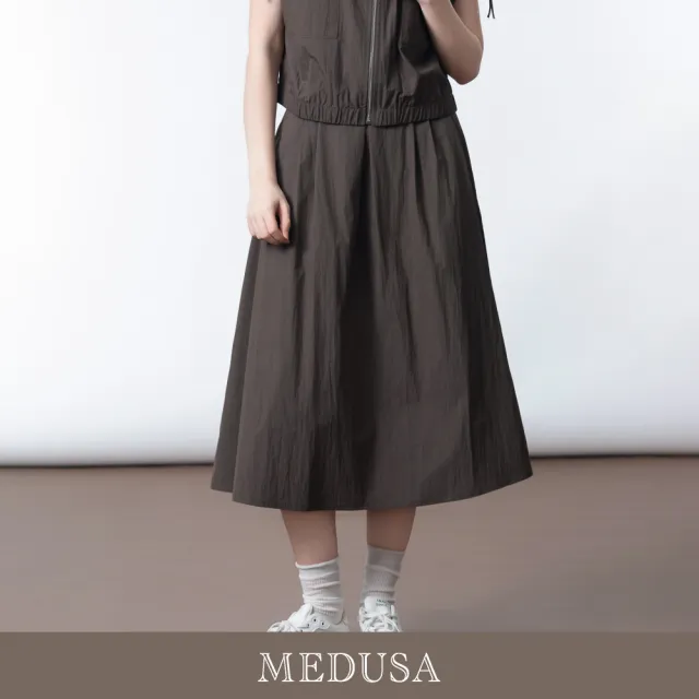 【MEDUSA 曼度莎】現貨-街頭 Logo 腰頭休閒裙 - 2色（M-XL）｜休閒短裙 休閒裙 街頭風短裙(605-5410C)