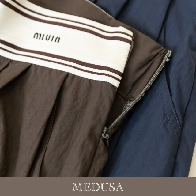 【MEDUSA 曼度莎】現貨-街頭 Logo 腰頭休閒裙 - 2色（M-XL）｜休閒短裙 休閒裙 街頭風短裙(605-5410C)