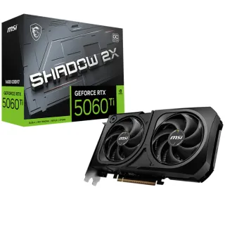 【MSI 微星】GeForce RTX 5060 Ti 16G SHADOW 2X OC PLUS顯示卡