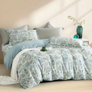 【Beauty Style】100%銀纖維抗菌天絲兩用被床包枕套組-加大/多款任選(60支)