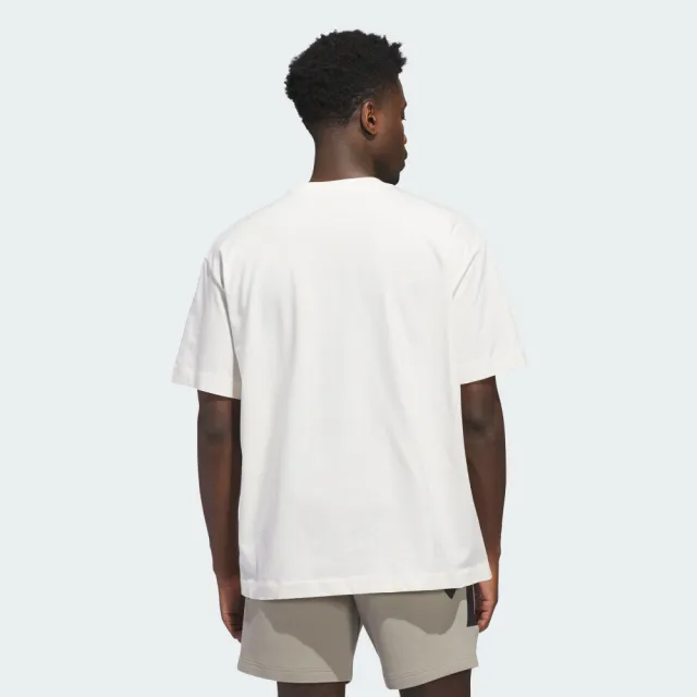 【adidas 愛迪達】短袖上衣 男 訓練 慢跑 寬鬆 ADIDAS SS TEE 白 JX5574(S3052)