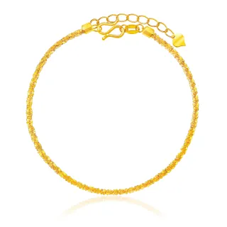 【Just Gold 鎮金店】時光細語 黃金手鍊