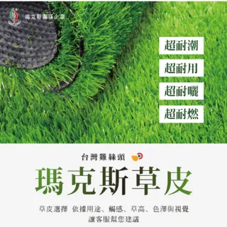 【台灣雞絲頭】瑪克斯耐侯型人工草皮(戶外商品｜室內裝飾用｜操場使用 行人標示用｜鐵皮用｜超耐潮耐曬)