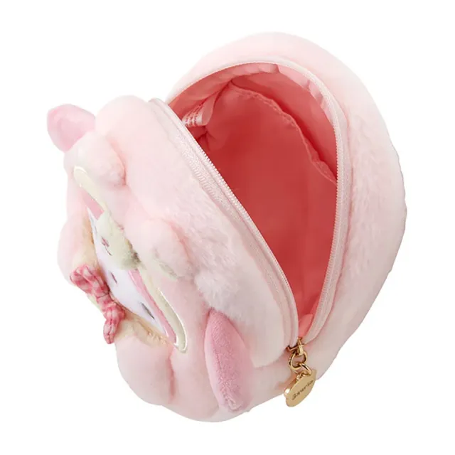 【SANRIO 三麗鷗】森林動物系列 絨毛造型化妝包 美樂蒂