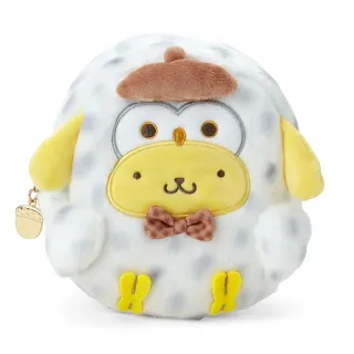 【SANRIO 三麗鷗】森林動物系列 絨毛造型化妝包 布丁狗