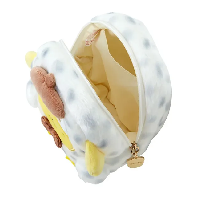 【SANRIO 三麗鷗】森林動物系列 絨毛造型化妝包 布丁狗