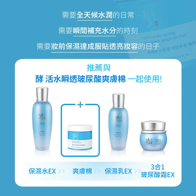 【Sooryehan 秀雅韓】官方直營 酵 活水瞬透3合1玻尿酸霜EX 75ml
